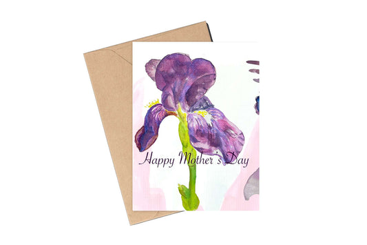 Iris Mother's Day  Greeting Card